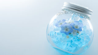 【本物のネモフィラ】Crystal and Nemofwira水晶とネモフィラ